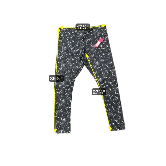 Xhilaration NWT Black and Pink Constellation Print Sleepwear Leggings SZ XL - Picture 6 of 7